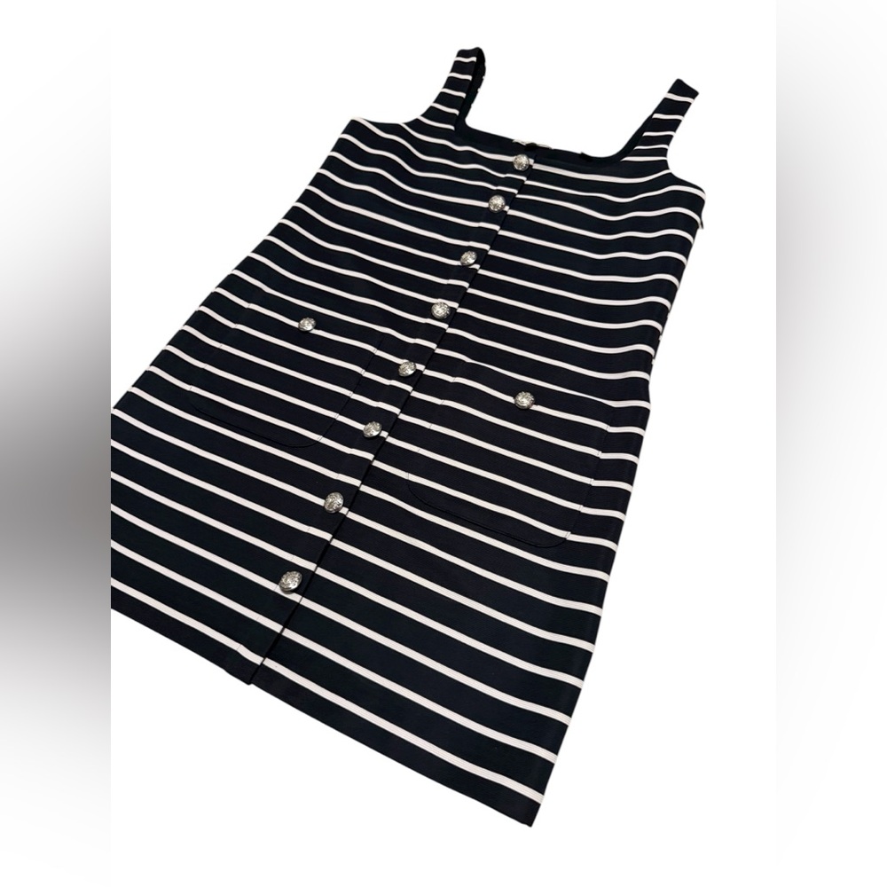 Veronica Beard Tibbie Striped Button Front Dress … - image 8